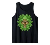 Ancient Woodland Face Pagan Nature Spirit Celtic Folk Gift Tank Top