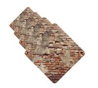 Ancient Worn Brick Wall Car Air Freshener Cards for Women Men 4 Pack Cute Car Accessories Long Lasting Scent Car Diffuser Hanging Auto Aromatherapy Tablets Car Fresheners Gifts