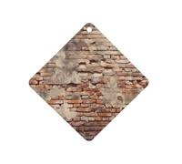 Ancient Worn Brick Wall Car Air Freshener Hanging, Long Lasting Scented Car Aromatherapy Tablets, Rhombus Fragrance Scented Cards for Vehicles, Bedroom, Wardrobe Gray-style