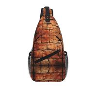 Ancient Worn Brick Wall Crossbody Sling Bag Crossbody Shoulder Chest Bag Shoulder Strap Waist Fanny Pack Men Women