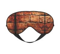 Ancient Worn Brick Wall Print Sleep Mask Silk-Like Eye Mask Sleeping Eye Mask for Women Men for Travel Sleep Relaxation