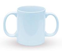 ANCIENTIMPEX Dual Handle Mug (2 Handled) Ceramic Drinking Mug for Secure Hold - 350 Ml, Voilet