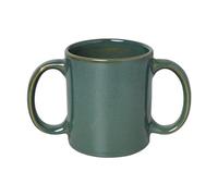 ANCIENTIMPEX Dual Handle Mug (Double Grip Mug) to Aid Tremors, Microwave Safe 350 Ml Capacity (Elegant Green)