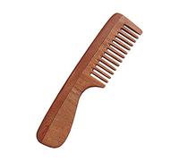 ANCIENTIMPEX Neem Wood Wide Tooth Comb with Handle | Pure Natural Wooden Comb for Thick, Curly & Straight Hair | Organic Eco-Friendly Plastic - Free Hair Comb for Men & Women.