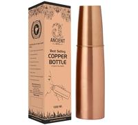 ANCIENTIMPEX Pure Copper Matte Finish Bottle with Tumbler | 900 Ml Capacity (30.4 US Fl Ounce)