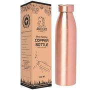 ANCIENTIMPEX Pure Copper Water Bottle Matte Finish 1000 Ml (33.81 FL Oz) | Leak-Proof Joint-Free Bottle for Ayurveda Health Benefits & Daily Hydration