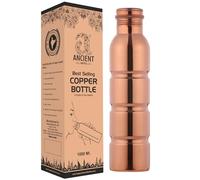 ANCIENTIMPEX Pure Copper Water Bottle - Seamless design| Leak-Proof Ayurveda Drinking Bottle for Health Benefits & Detox (1000 Ml / 33.81 FL Oz)