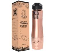 ANCIENTIMPEX Pure Copper Water Bottle with Sipper, 1000 Ml Capacity (33.81 US Fl Oz) For Ayurveda Health Benefits