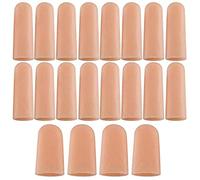 ANCIRS 20 PCS Finger Support Protector Gloves, Gel Finger Cots/Covers - Different sizes Silicone Fingertips for Hands Cracking, Eczema Skin