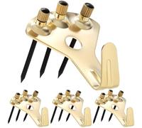 ANCIRS 4 Pack 100 lbs Picture Frame Hangers Hooks with 12 Pcs Nails, Picture Hanging Hooks, Heavy Duty Plaster Wall Pro Photo/Heavy Mirror Hanging Kit (4 Pack)