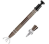 ANCIRS Stainless Steel 4-Claw Pick up Tool for Small Parts Pickup, 4 Prongs Grabber for Tiny Objects in Home, Office - IC Chip, Electronic Components, Nails Clamping-Bronze