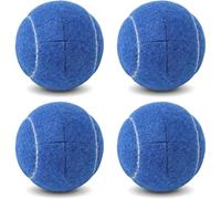 ANCKNE Tennis Balls for Walkers 4PCS - Precut Glide Balls With Heavy Duty Long Lasting Felt Pad Coverings, Universal Walker Legs (Dark Blue)
