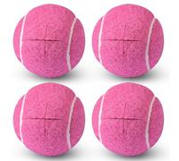 ANCKNE Walker Tennis Balls Precut Tennis Balls for Walkers 4PCS Walkers Legs Universal Precut Glide Balls, Heavy Duty Long Lasting Felt Pad Glide Coverings(Rose red)