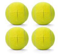 ANCKNE Walker Tennis Balls Precut Tennis Balls for Walkers 4PCS Walkers Legs Universal Precut Glide Balls, Heavy Duty Long Lasting Felt Pad Glide Coverings（Yellow）
