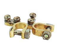 ANCLLO 1 pair Battery Terminal battery pole clamps set 12V / 24V battery pole clamps connection battery terminal accessories for car positive and negative