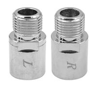 ANCLLO 1 Pair Chrome-Molybdenum Steel Bicycle Pedal Extender Extended Pedal Spacer Fit 9/16 in Threaded Pedals Bike SPD MT MTB BMX Road Street Bicycle, Extended 20mm/ 0.79in
