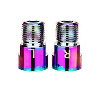 ANCLLO 1 Pair Extended 20mm/0.79in Mountain Road Bicycle Pedals Extension Chrome-Molybdenum Steel Fit 9/16 in Threaded Pedals Bike For MTB Road Street Bicycle Pedal,Colorful