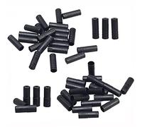 ANCLLO 100 Pieces Bike Bicycle Plastic 5mm Brake Cable Housing Ferrule End Caps and 100 Pieces Plastic Bike Shift Cable End Caps Crimp 4mm Shifter Housing Wire Line Pipe Ferrules