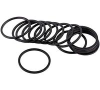 ANCLLO 10pcs 2mm Durable Aluminium Alloy Bike Bottom Bracket Flywheel Washer Spacer Black