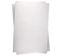 ANCLLO 10Pcs Shrink Plastic Sheets One Size White Frosted for Printing Badges Pendants