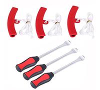 ANCLLO 11.4inch Tire Spoons Motorcycle Tire Changing Tools Bike Tire Iron Levers Repair Kit with 3 Pcs Rim Protectors