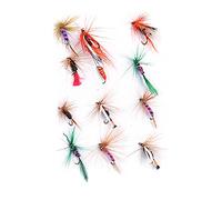 ANCLLO 12pcs Fly Fishing Flies Kit Trout Bass Floating Fishing Lure-Style A