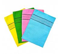ANCLLO 16Pcs Asian Body Scrub Exfoliating Cloth Italy Towel Korean Exfoliating Mitt for Removing Dead Skin Callus Scrubbing Shower Spa Scrub Mitt Bath Accessories