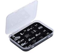 ANCLLO 16pcs Professional Sewing Machine Presser Feet Kit Multifunction Hem Foot Spare Parts Accessories for Low Shank, Brother, Singer, Janome, Viking, Toyota, Simplicity, Kenmore