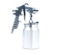 ANCLLO 2.0mm Nozzle Air Compressor Paint Spray Gun Car Truck Sprayer 1000ml DIY Tool with 3 adjustment knobs