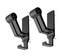 ANCLLO 2-Pack Helmet Wall Mount with Accessory Hooks - Universal Holder Rack for Motorcycle, Bike, Skiing, Rugby Sports Helmets