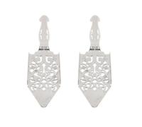 ANCLLO 2-piece Set Of Absinthe Spoons, Stainless Steel Absinthe Cocktail Spoon Making Set Gothic Drip Filter