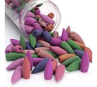 ANCLLO 200 Pcs Backflow Incense Cones, Including 10 Mixed Lavender Rose Sandalwood Green Tea Natural Scents for Home Office Kitchen Bedroom Yoga Room
