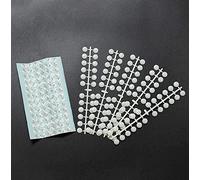 ANCLLO 240Pcs Oval False Nails Nail Art Practice Tips Nail Polish Color Card Nail Swatches False Nails for Nail Art DIY Salon Use - Natural