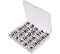 ANCLLO 25 Metal Bobbin Spool, Multifunctional Sewing Machine Universal Bobbin with Case for Standard Household Sewing Machine Brother Singer, Feiyue, Home