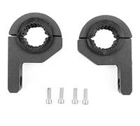 ANCLLO 2pcs 25MM-30MM Universal work Light Tube Clamp Mounting Bracket Fog Light Mounting Bull bar bumper Lamp Holder for Off-road vehicles Car Truck Motorcycle