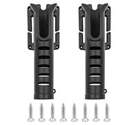 ANCLLO 2PCS Fishing Rod Holster Fishing Rod Waist holder for Outdoor Fishing Rod Inserting Device -Black