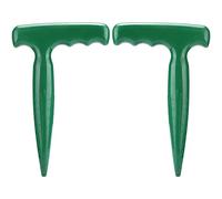 ANCLLO 2PCS Garden Hand Tool Plant Flower Seed Dispenser Seed Sower Garden Seedlings Planting Tool for Garden Greenhouse Gardening Puncher Hole Digger Soil Punching Tool with Ergonomic Handle