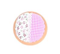 ANCLLO 2PCS Needle Pin Cushion Polka Pumpkin Wrist Band Pin Cushions Wearable Needle Pincushion for Sewing (Pink)