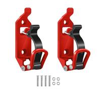 ANCLLO 2pcs Off Road Shovel Holders, Red Shovel Mount for Roof Rack Clamps, Quick Fist Clamp Mounting Kit, Metal Roof Rack Fasteners, Wall Mount Tools for Truck Car Boat
