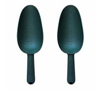 ANCLLO 2Pcs Plastic Hand Trowel Homegrown Gardening Tool Flowerpot Shovel Break Shovel Scoop for Garden Plant-Green