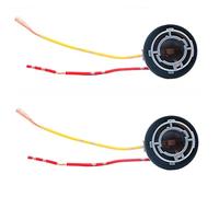 ANCLLO 2pcs Replacement Bulb Holder Connector Indicator Stop Tail Brake Light 382 BA15S P21W 1156