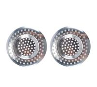 ANCLLO 2PCS Stainless Steel Kitchen Sink Strainer Plug, Hair/Food Catcher for Bathroom, Kitchen, Shower (External Diameter 7.7cm, Inner Diameter 4.5cm)