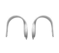 ANCLLO 2pcs Window Curtain Holdbacks, Decorative Curtain Drapery Holdback, Aluminum Alloy(Silver)