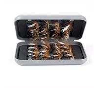 ANCLLO 32Pcs Fly Fishing Flies Kit with Box Dry Wet Flies Nymphs Streamers for Bass Salmon Trout Fishing