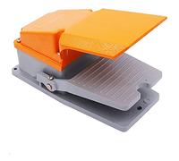 ANCLLO 380V 15A Heavy Duty Foot Switch SPDT NO NC Electric Pedal Momentary Foot Pedal Switch with Foot Guard Aluminum Case LT-4