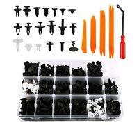 ANCLLO 435Pcs Car Plastic Rivets Fasteners Push Type Pin Rivets Clips Trim Kit for 90 Percent of the Car Models