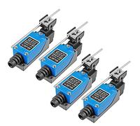 ANCLLO 4PCS Antrader ME-8107 Revolving Plastic NC-NO Momentary Roller Lever Arm Limit Switch for CNC Mill Laser Plasma