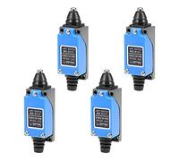 ANCLLO 4PCS Antrader ME-8111 Revolving Plastic NC-NO Momentary Roller Lever Arm Limit Switch for CNC Mill Laser Plasma