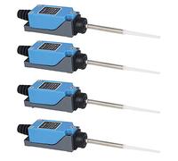 ANCLLO 4PCS Antrader ME-8166 Revolving Plastic NC-NO Momentary Roller Lever Arm Limit Switch for CNC Mill Laser Plasma