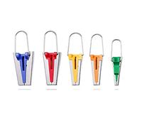 ANCLLO 5 Pieces Bias Tape Maker Set Sewing Bias Tape Makers Bias Tape Sewing Machine 5 Size 6mm 9mm 12mm 18mm 25mm